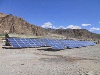 Ground-mounted solar PV plant